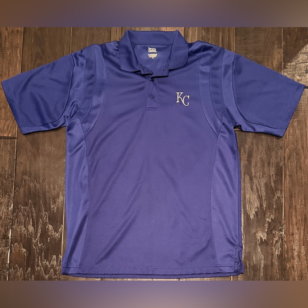 Kansas City Royals Men’s Medium Blue Polo MLB Lee Sport VF Imagewear